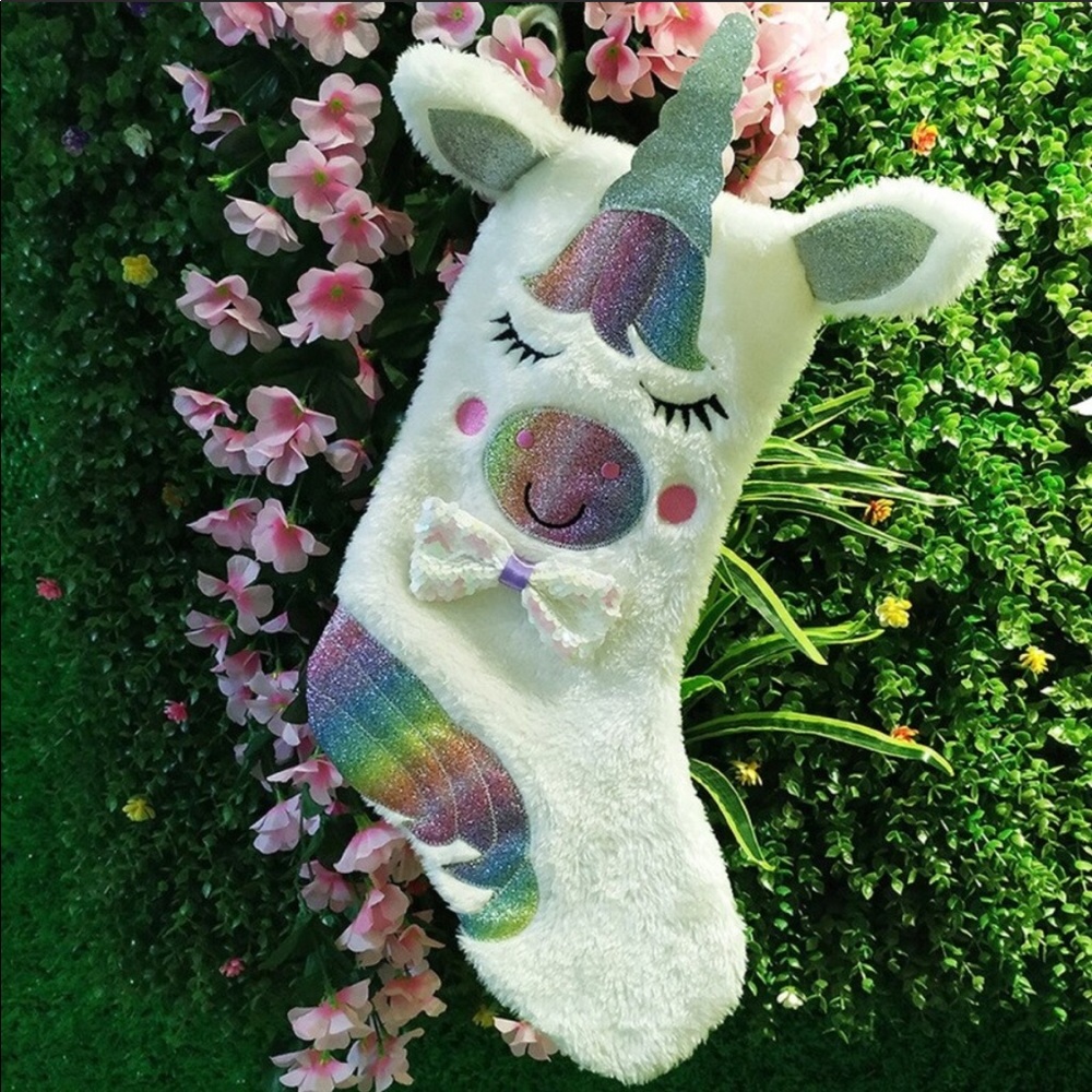 Unicorn Christmas Stocking - Picture 2 of 3